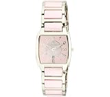 Croton Womens CN207189 Watch Pink Ceramic/Stainless Steel/Mother of Pearl