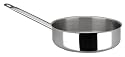 Sitram Profiserie 4.9 Quart Commercial Stainless Steel Saute Pan