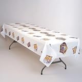 LSU Tigers Plastic Table Cover Heavy Duty Officially Licensed Team Logo