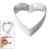 Christmas Aluminum Alloy Heart Design Cookie Cutter Cake Mold