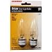 Clear Blunt Tip Chandelier Bulb, 40 Watt