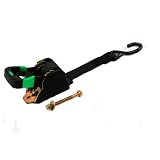 2x6' Retractable Tie Down for motorcycle, ATV and boat trailers by RatchetPower