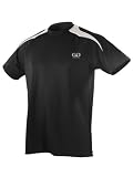 Men's Performance Loose Fit AthleticShirt with White Lightning Shoulder Panel-Great for Cross Training, Weight Lifting, or Sport Competition-Colors Include Royal Blue, Black, Green, Maroon, Navy, and Red Sizes XS-XXXL
