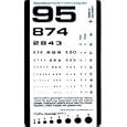 Grafco Pocket Size Plastic Eye Chart, 6 3/8" x 3 1/2"
