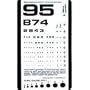 Grafco Pocket Size Plastic Eye Chart, 6 3/8" x 3 1/2" Model # 1243