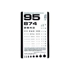 Grafco Pocket Size Plastic Eye Chart, 6 3 8 x 3 1 2 by Grafco