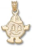 Syracuse Orange Solid 10K Gold Mascot Pendant