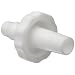 Value Plastics MSL013-1 Male Luer Slip to 500 Series Barb, 1/8" (3.2 mm) ID Tubing, White Nylon (25-Pack)