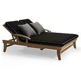 Melbourne Double Outdoor Chaise - Canvas Gingko - Frontgate - Patio Furniture