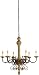 Currey and Company 9943 Washed Wood/ French Gold Leaf/ Old Rust Winfield Chandelier w...