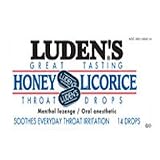 Ludens Cough Drops, Honey Licorice, 30 Drops/Bag, 12 Ea