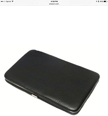 Ladies Women's High Fashion Leatherette Slim Wallet Clutch Item#31236b- Black