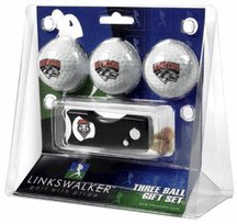 New Mexico Lobos Ncaa 3 Golf Ball Gift Pack W/ Spring Action Divot Tool