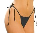 Sexy Black Sidestrap Bow-tie Bikini