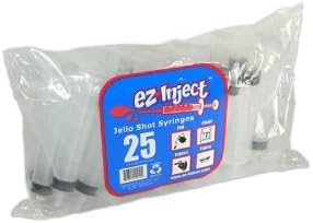 25 Pack EZ-InjectTM Jello Shot Syringes (Medium 1.5oz)