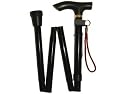 Adjustable Aluminium Folding Walking Stick Pole 81-92cm