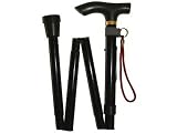from PinkWebShop Adjustable Aluminium Folding Walking Stick Pole 81-92cm