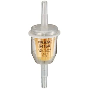 Amazon.com: FRAM G4164 In-Line Fuel Filter: Automotive clear inline fuel filter fram 