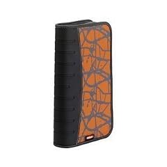 ednet CD-Etui mit Rei�verschluss aus hochwertigem Nylon und Koskin 48 CDs/DVDs orange
