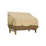 Veranda Patio Bench Cover, Pebble, Fits Bench Seats up to 50" in Length