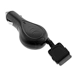 Rubberized Retractable Car Charger for Apple iPhone 3G (Black)