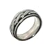 Gents Silver Celtic Spinner Ring