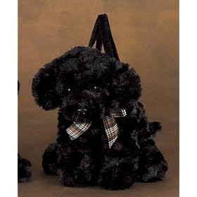 Jake Carrymore Purse - Plush Black Cocker Spaniel by Bearington by Bearington Bears