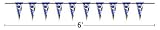 Kansas City Royals Pennant String (6 foot)