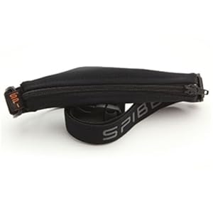 SPIbelt (Small Personal Item) belt - Black with Black Zipper