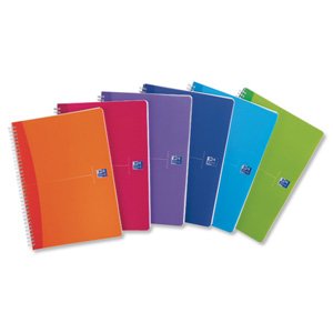 Oxford Office Notebook Twin Wirebound Plastic 