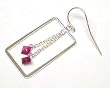 Sterling Silver Hoop Earrings (Rodium Plated)