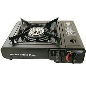 Portable Gas Stove & 2 x Marksman Gas Refill Cartridges 227G