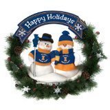 Illinois Team Snowman Wreath