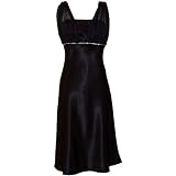 SatinChiffonPromDressGownCrystalsKnee-Length-2X