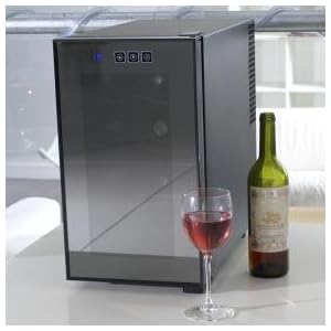 The Brevanti Obsidian 6 Bottle Wine Cooler