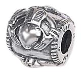 Zable Sterling Silver Claddagh Bead