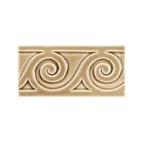 Adex USA Hampton Listello Sea 3 x 6 Taupe Ceramic Tile & Stone
