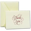 Cranberry Script Thank You Notes