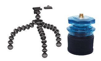 Gorillapod Flexible Tripod by JOBY for Compact Camera (with Bottle Cap Tripod for Compact Digital Camera by Semsons)