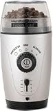 Hamilton Beach 80365 Custom Grind Hands-Free Coffee Grinder, Platinum