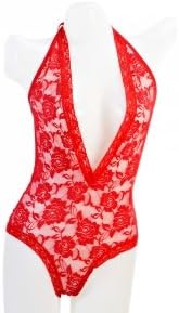 Red Teddy Corset Women Sexy Lingerie