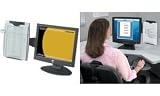 Fellowes(R) Office Suites Monitor Mount Copyholder, Black/Silver