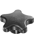 DimcoGray Thermoplastic Fluted 5 Star Knob Female 5/16-18 Thread x 5/8