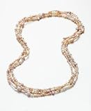 14k Gold Pink Cultured Freshwater Pearl Strand