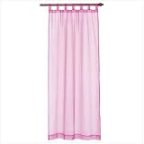 Girls Pink Tab Topped Curtain