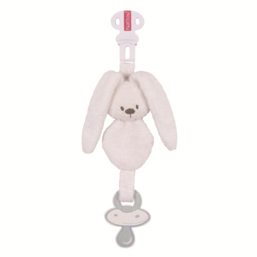 Nattou 979382 Lapidou Schnullerkette Hase, weiss Preisvergleich