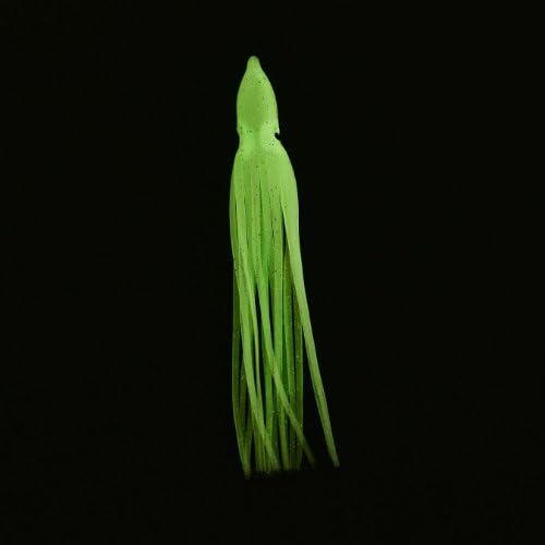 100pcs of 4 Inch Glow Luminous Hoochie Skirts Trolling Lures Replacement Squid Skirts