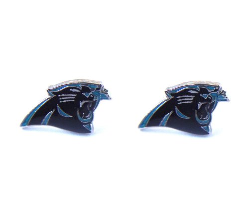 Nfl Carolina Panthers Post Stud Logo Earring Set