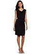 Jones New York Women's Extended Shoulder Drape Neck dress