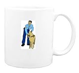 Mug with man, training, human, body, individuals, individual, law, persons, shepherd, humans, police, german, people, person